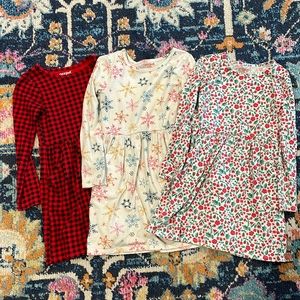 Three long sleeve dresses